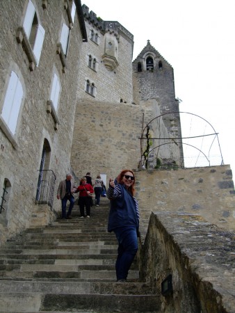 230 steps to the Saint town...